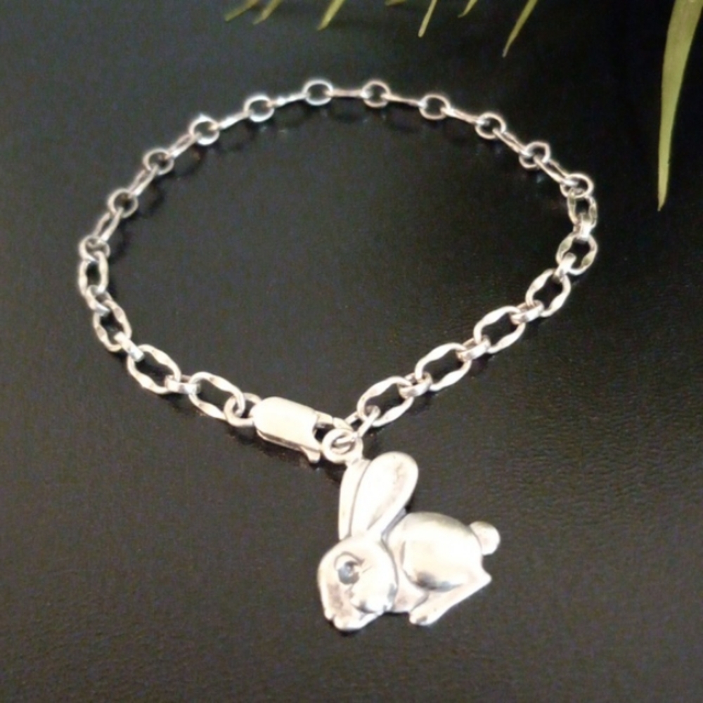 925 bunny bracelet